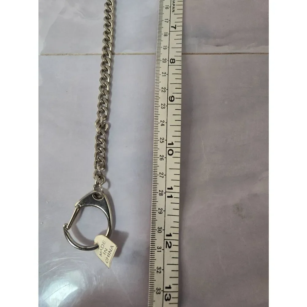 Extra Long Metal Chain Pocket Key Ring